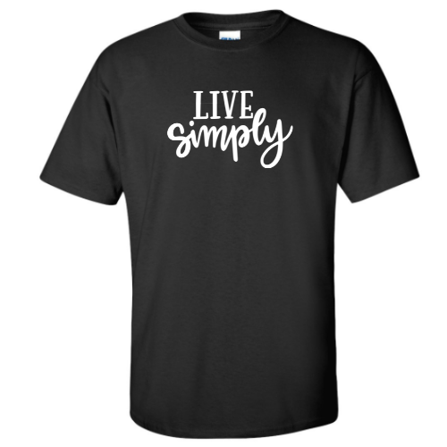 Live Simply T-Shirt - Casual Envy Apparel 