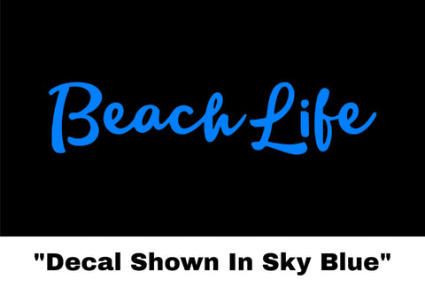Beach Life Sticker - Car Decal - Casual Envy Apparel 