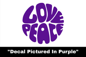 Love & Peace Sticker - Car Decal - Casual Envy Apparel 